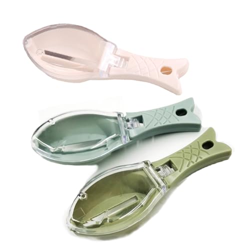 DeepCrush Fish Scale Planer Scraping Fish Scale Artifact Manual with Cover Fish Scale Planer Household Fish Scale Knife to Fight Fish Scale Kill Fish Do Not