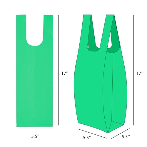 Image of Large Dog Waste Bags on a Roll with Easy Tie Handles, Extra Thick and Strong Poop Bags, 5.5 x 5.5 x 17 Inches