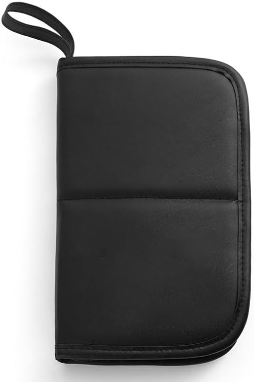 PU Makeup Brush Storage Bag Tool Eyebrow Pencil Tool Bag Foldable Travel Makeup Brush Bag(D)