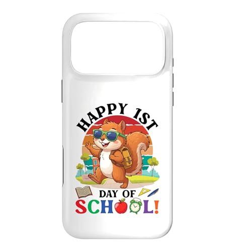 Happy First Day Of School �L���[�g �g�� �w�� �j�̎q ���̎q �L�b�Y �X�}�z�P�[�X iPhone 17 Pro Max �p