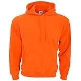 neon hoodie kinder Doppelnaht. Gildan Heavy Blend Kapuzenpullover (M) (Orange) M,Orange