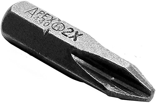 440-2X Apex 1/4'' Phillips #1 Hex Insert Bits (Set of 10 Bits)