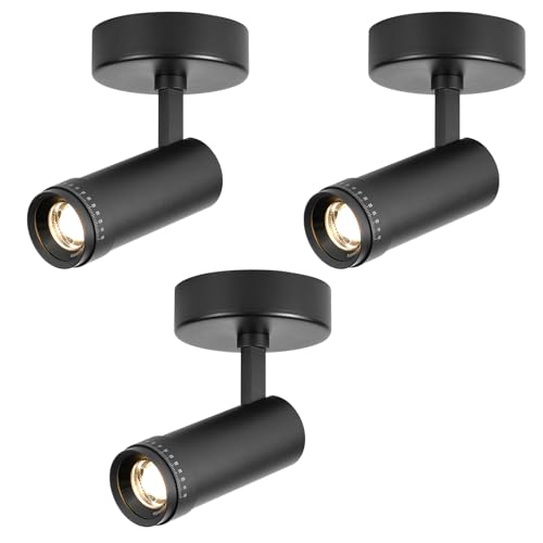 Image of 20W LED Zoomable Ceiling Spot Light,Dimmable Spotlight Indoor,Black 3 Packs