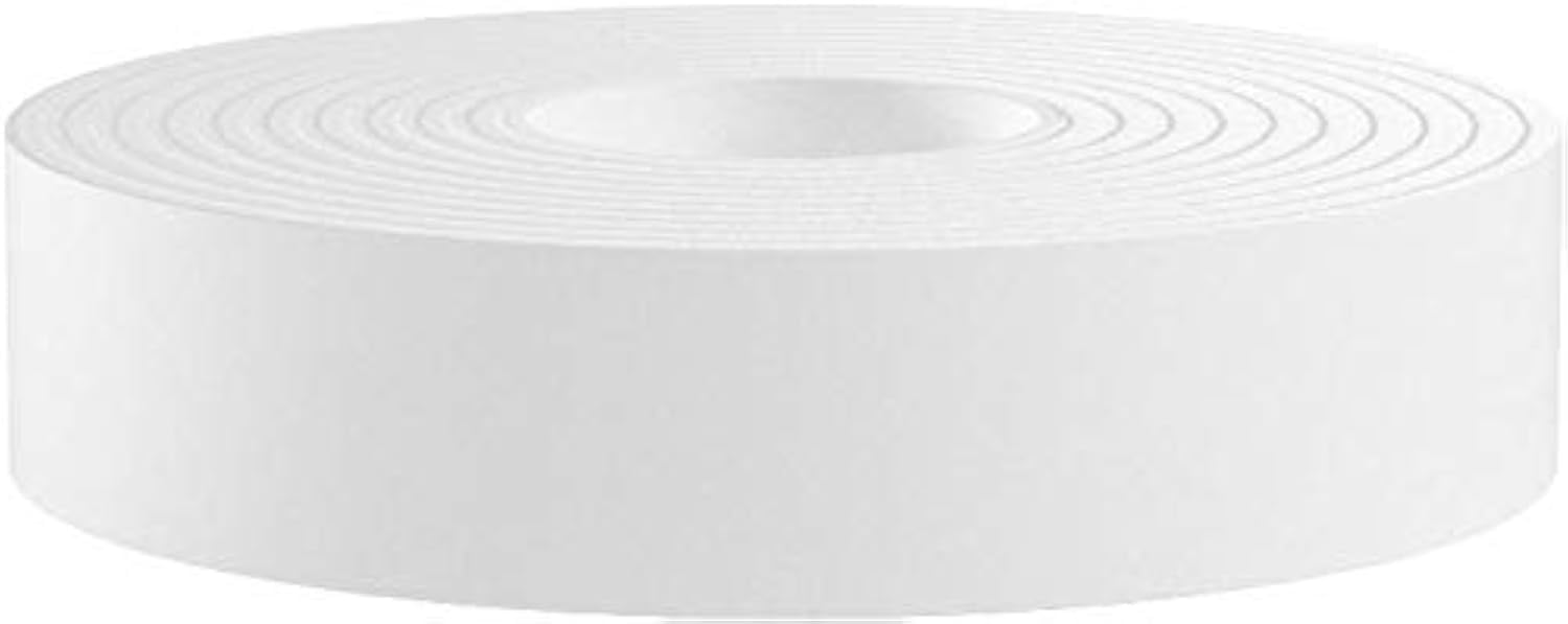 Jejavu Sunniland Patio 2" Wide Vinyl Strap for Patio Pool Lawn Garden Furniture 20' Roll | Make Your Own Replacement Straps. Plus - 20 Free Fasteners! 201 White