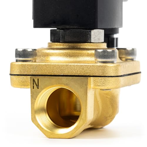 U.S. Solid 1/2 Inch Brass Solenoid Valve - 110V Ac Normally Closed Electric Solenoid Valve With Viton Seal thumb #7
