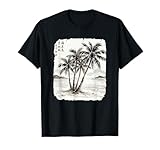 Palmeras Playa Asiático Camiseta