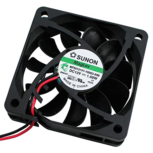 Lüfter 12V DC 1,53W 60x60x15mm 44,8m³/h 4700U/Min 44,8m³/h Sunon MF60151V11000UA99 Cover