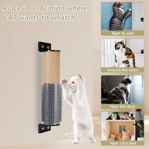 Climbing Wall Cat Scratching Post Wall Mounted - Image 4