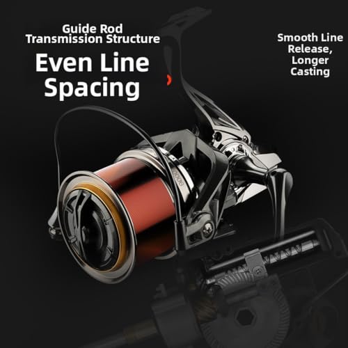 Moulinet de pêche en métal 8000 avec 6+1 roulements pour surf casting - 4