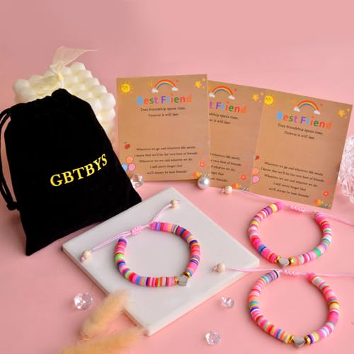 Image of 2 /3 /4 Pcs Best Friend Bracelet Heart /Butterfly /Infinity /Unicorn Matching Handmade Friendship Sister BFF Best Friends Bracelet Birthday Gifts for Her