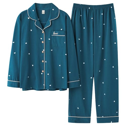 [Akihee] �p�W���} ���f�B�[�X ��100�� ���� �R�b�g�� �t�ďH �㉺�Z�b�g �O�J�� ���[���E�F�A ���킢�� �z���ʋC ���ɗD���� �Q�Ԓ� ������ ������� ������� M-3XL (JP, �A���t�@�x�b�g, XL, �O���[��)