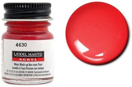 Clear Red Testors Acrylic Plastic Model Paint