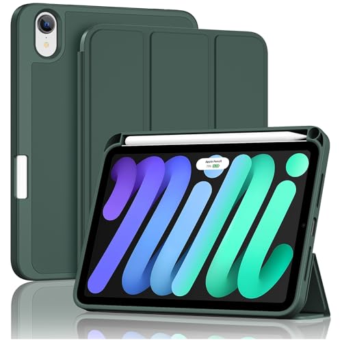 ProCase Funda para iPad Mini 7 A17 Pro 2024 / iPad Mini 6 2021, iPad Mini de 8,3 Pulgadas, iPad Mini 7th/6th Gen, Smart Case Cover para iPad Mini 7/6 de 8,3 Pulgadas, Verde