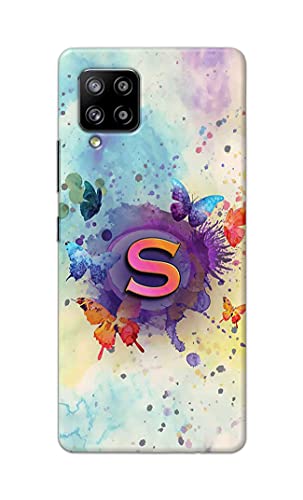 Image of PRINTFIDAA� Printed Hard Back Cover Case for Samsung Galaxy M42 5G | Samsung Galaxy A42 5G Back Cover (Alphabet S) -2808