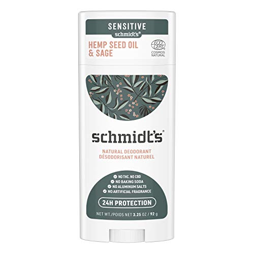 Unilever Schmidt's Aluminum-Free Vegan Deodorant Bergamot & Lime for Women and Men, with 24 Hour Odor Protection, Natural Ingredients, Cruelty-Free, 2.65 oz