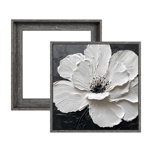 Image of Canvas Floater Frame for 8x8 Wedding Paintings,0.9 inch Deep,Gray