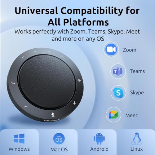 Image of Conference Speakerphone - 2 AI Noise Reduction Mics, 360 Voice Pickup