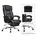 KADIRYA Reclining Leather Office Chair-High Back Executive Chair with Adjustable Angle Recline Locking System and Footrest Thick Padding for Comfort and Ergonomic Design 400LBS