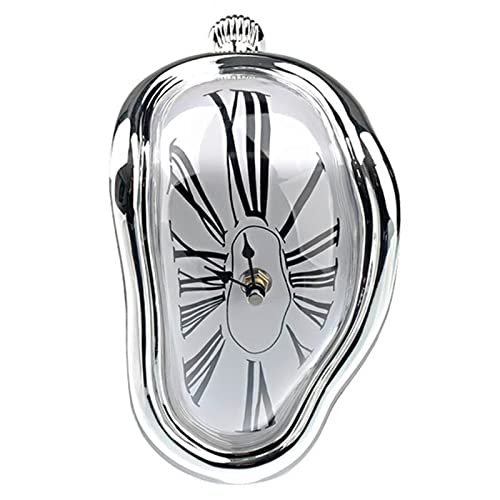 Camidy Relógio de derretimento, relógio Salvador Dali para decoração decorativa de casa, escritório,