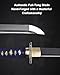 HMS Katana Japanese Sword, Hand Forged, Full Tang 1045 Carbon Steel, Clay Tempered, Dragon Tsuba, Functional for Iaido, Gifts & Collectors