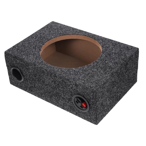 HEALLILY 8 Inch Car Subwoofer Enclosure Sealed Carpeted Subwoofer Box Lightweight Easy Install for DIY Enthusiasts