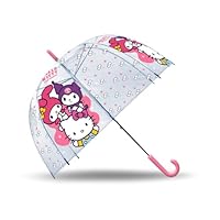 Kids Licensing Kids Umbrella - Boys Girls Clear Umbrella Design Hello Kitty & Friends Hello Kitty & Friends 18\", Hello Kitty & Friends, Hello Kitty & Friends 18\"