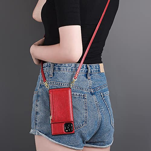 Protection iPhone 11 Pro avec pochette zippée et bandoulière cuir