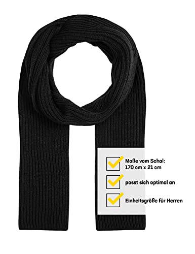 Leandro Lido Epomeo 3-teiliges Winter-Set aus Mütze, Handschuhen und Schal, für Herren. Aus weichem, wärmendem Strickmaterial, optimal für kalte Tage. In Schwarz, Grau und Blau (Grau)