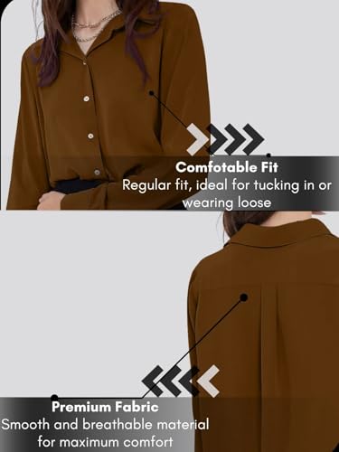Image of GRECIILOOKS Women's Oversized Fit Rayon Crop Top Shirt | Comfortable Rich Korean Button Down | Workwear Top for Office & Casual Outfit