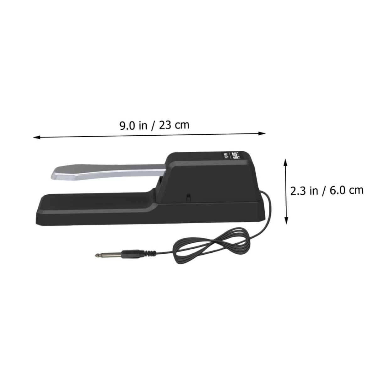 FUNOMOCYA Piano Sustain Foot Pedal Metal Damper Pedal for Keyboard Auxiliary Foot Pedal Non-slip Design