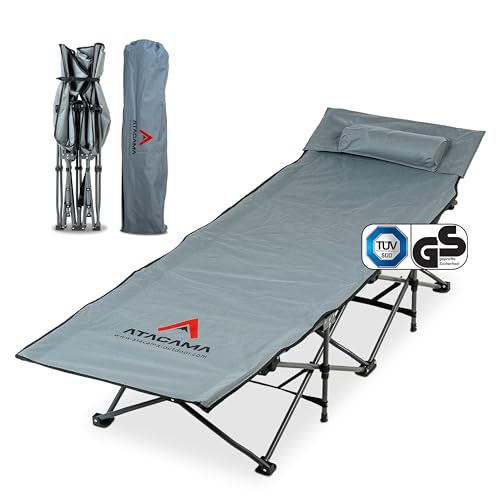 Atacama Feldbett Klappbar - Ultraleichtes Campingbett - Feldbett Ideal für Outdoor-Abenteuer und Karpfenliege - Komfortabel, Tragbar Feldbett XXL Campingbett