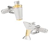 Cuff-Daddy Martini Shaker and Glass Cufflinks with Presentation Box