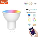 Tuya WiFi GU5.3/MR16 RGBCW Smart Bulb Compatible with Alexa,Google Assistant,SmartThings Voice Control,5W (220V)