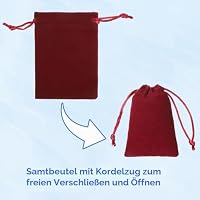 Trinkrittey 10 Stück Samtbeutel mit Kordelzug 10 x 8 cm Schmuckbeutel Samtsäckchen Bunt Geschenk Tasche Säckchen zum Befüllen für Schmuck Gunsten Ringe Hochzeiten Partys – Ansicht 4
