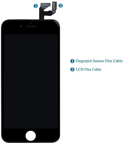 Magic For Iphone 6 Screen Replacement Lcd Display Touch Digitizer Front Screen Glass Replacement Frame Assembly Set Repair Tool Kit Compatibly A1549 A1586 A1589 Black 4.7 Inch(Black) #TOP1