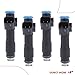 A-Premium Fuel Injectors Compatible with Jeep Cherokee 2014-2016, Renegade 2015-2017 & Chrysler 200 & Ram ProMaster City & Dodge Dart, 2.0L 2.4L, Set of 4, Replace# 4593986AA