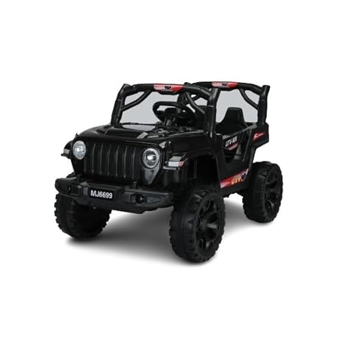 Bang Toys Carro Elétrico Mini Jipe 12v Recarregável Preto