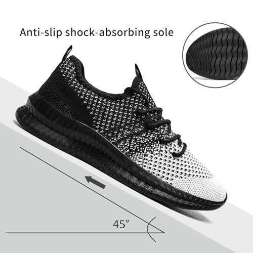 Image of DLWKIPV Barefoot Shoes Men Wide Toe Box Running Zero Drop Grounding Non Slip Sports Trail Athletic Footwear Walking Workout Lightweight Outdoor Casual Fashion Sneakers