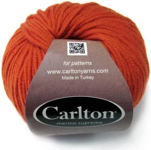 Merino Supreme Superwash Wool by Carlton Yarns Pumpkin Patch Orange 23