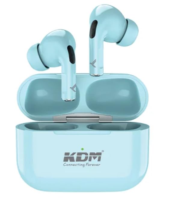 Image of KDM A1 HopPods Bluetooth 5.4 Wireless Earbuds, 36 Hours Total Playtime with Case, 5H Single Charge, ENC Noise Cancellation, Touch Control, Type-C Charging, Voice Assistant, Sea Green