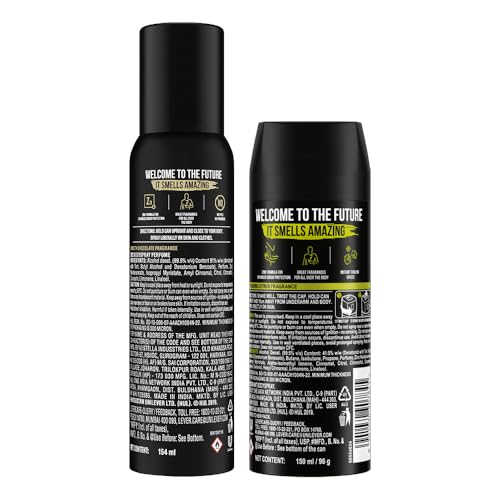 Image of AXE Signature Dark Temptation Body Perfume, 154ml and Pulse Long Lasting Deodorant Body Spray for Men, 150ml