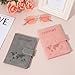AOZUO 2 Pack Passport Holder for Travel, Passport Wallet Cover Case Waterproof RFID Blocking Passport Holder with Pen Holder Travel Must Haves Accessories, Passport Book Holders for Women and Men