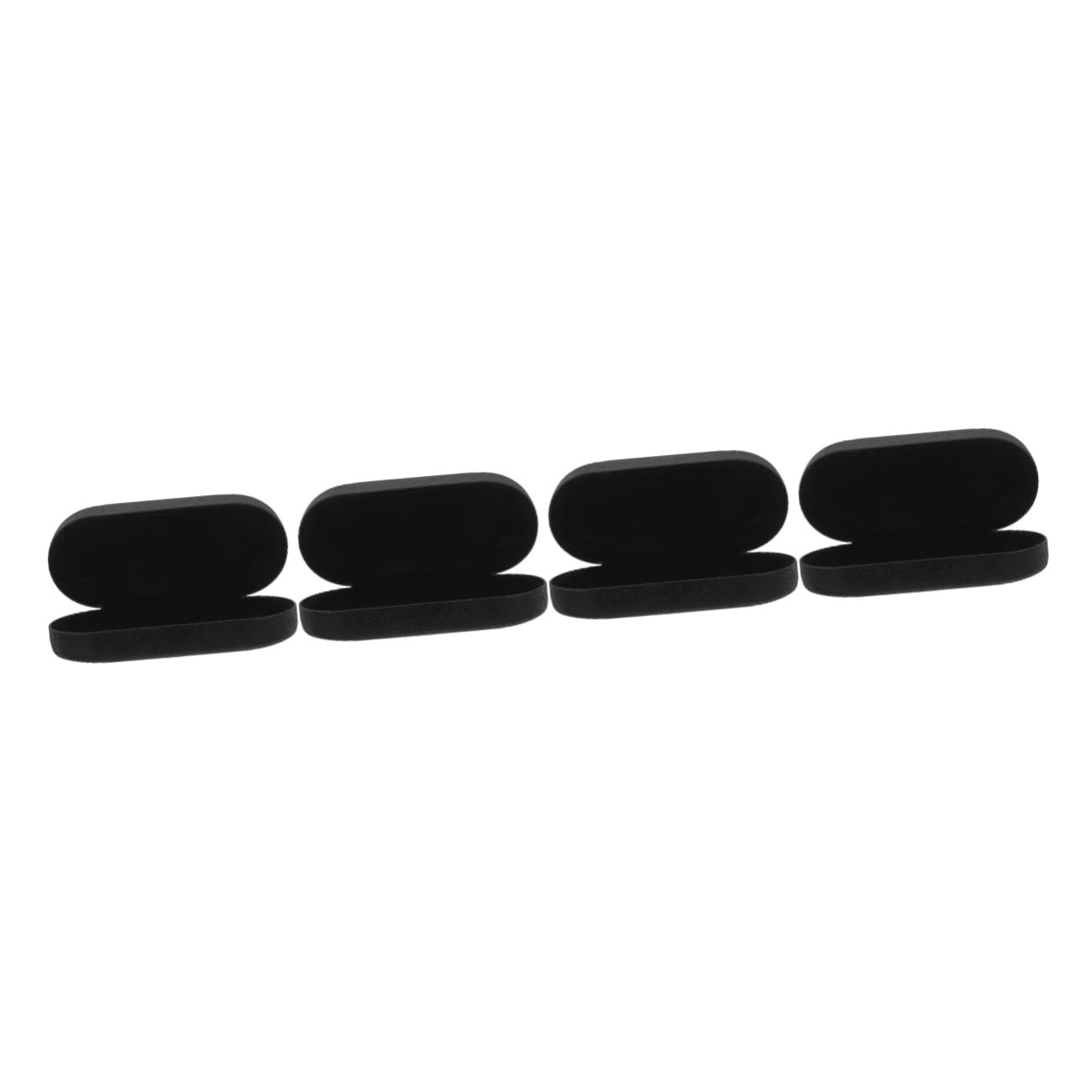 BESPORTBLE Estuche Para Gafas De Sol Caso Duro Viajar Múltiple Delgado Estuche De Gafas Duras Conformado Organizador De Gafas De Sol Transparente Almacenamiento Bolsa Plegable Cuero Pu Black