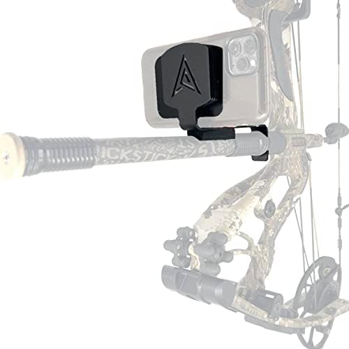Painted Arrow MAG-PRO Plus Compound Bow Magnetic Smart Phone Mount – Relive The Hunt & Recover More Game; Film Your Hunt with an All-American Phone Holder for Bow Hunting; Phone Mount for Bow Hunting