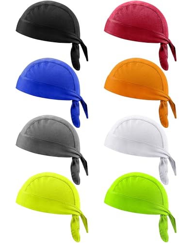 Foaincore 8 Pack Do Rags for Men, Colorful, Bright Style