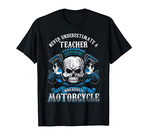 Motocicleta regalo maestro motociclista nunca subestimar Camiseta