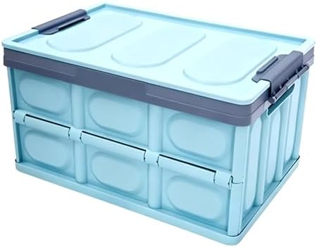 Foldable Outdoor Storage Deck Box - Large Capacity PP Organizer for Home, Car Trunk, and Camping - Convenient Carrying Handle - Green, 42cm/16.5in