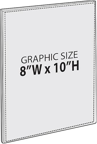 Vista 22 de Azar Displays 122015 - Marco autoadhesivo de acrílico transparente para letreros de pared, 5.5 pulgadas de ancho x 2.5 pulgadas de alto