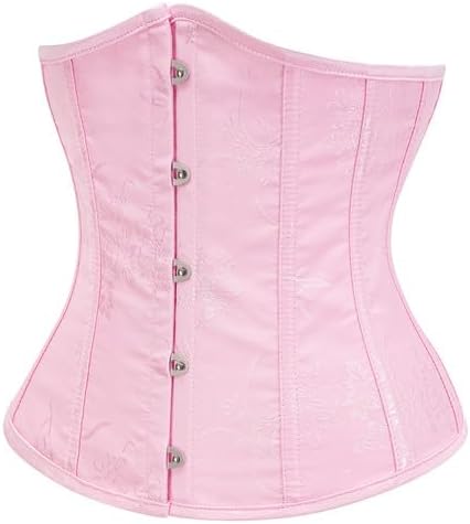 titivate Underbust Corset Tops for Women Lace Up Waist Corset Underbust Renaissance Half Waist Cincher - Image 3