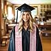 PWURIWU Colorful Class Of 2025 Graduation Sash Cute Fashion Graduation Stole 2025 Stoles for Graduation 2025 Events,Light Pink